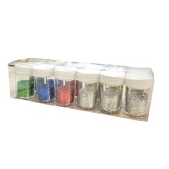ΧΡΥΣΟΣΚΟΝΗ GLITTER  ΑΣΟΡΤΙ 8GR  ΣΕ ΑΛΑΤΙΕΡΑ 12ΤΕΜ 07070069