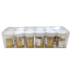 ΧΡΥΣΟΣΚΟΝΗ GLITTER  ΧΡΥΣΗ 8GR  ΣΕ ΑΛΑΤΙΕΡΑ 12ΤΕΜ 07070069