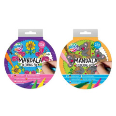ΒΙΒΛΙΟ ΧΡΩΜΑΤΙΣΜΟΥ MANDALA 25Φ - 2 ΣΧΕΔΙΑ