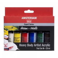 AMSTERDAM EXPERT SERIES ACRYLICS TRIAL SET 6x20ml