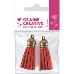 ΣΕΤ ΦΟΥΝΤΑ ΑΠΟ ΔΕΡΜΑ ΚΟΚΚΙΝΟ 2ΤΕΜ 4CM