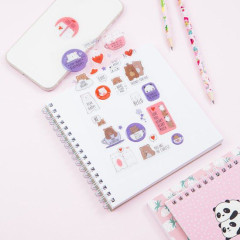 ΑΥΤΟΚΟΛΛΗΤΑ PUFFY MESHU stickers "BEARY BEARY", 10x22cm, 28 stickers