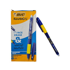 ΣΤΥΛΟ BIC ΣΒΗΝΟΜΕΝΟ ΜΠΛΕ  ILLUSION  0,7ΜΜ  (ΣΥΣΚ-12ΤΕΜ)