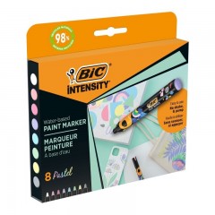 BIC PASTEL ΣΕΤ ΜΑΡΚΑΔΟΡΟΙ ΠΟΛΥΧΡΩΜΟΙ ΑΝΕΞΙΤΗΛΟΙ ΕΠΙΔΙΟΡΘΩΣΗΣ ΓΙΑ ΞΥΛΟ, ΥΦΑΣΜΑ, ΠΟΡΣΕΛΑΝΗ ΚΑΙ ΓΥΑΛΙ 8ΤΜΧ