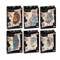 ΠΑΖΛ ΞΥΛΙΝΟ UNIQUE SHAPES, 6 ASS. - FRAME 30 X 22 CM - FSC WOOD