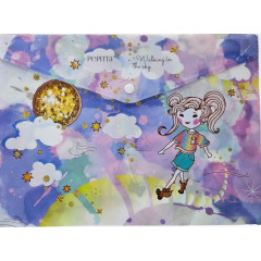 ΦΑΚΕΛΟΣ PP ΚΟΥΜΠΙ Α4  PEPITTA A4 RAINBOW WALK( (ΣΥΣΚ-6ΤΕΜ)