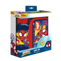 ΣΕΤ ΦΑΓΗΤΟΥ SPIDEY AND HIS AMAZING FRIENDS ΦΑΓΗΤΟΔΟΧΕΙΟ 800ML-ΠΑΓΟΥΡΙ ΑΛΟΥΜΙΝΙΟΥ 500ML