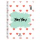 ΣΠΙΡΑΛ FOR YOU 21X29/60σελ. 1θ (ΣΥΣ-10ΤΕΜ)