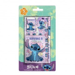 ΣΧΟΛΙΚΟ ΣΕΤ 5ΤΕΜ LILO & STITCH Περιλαμβάνει 5 Τμχ: Μολύβι, Γόμα, Ξύστρα, Αυτοκόλλητα και Σημειωματάριο