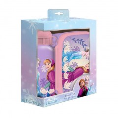 ΣΕΤ ΦΑΓΗΤΟΥ DISNEY FROZEN ΦΑΓΗΤΟΔΟΧΕΙΟ 800ML-ΠΑΓΟΥΡΙ ΑΛΟΥΜΙΝΙΟΥ 500ML