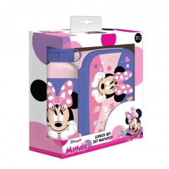 ΣΕΤ ΦΑΓΗΤΟΥ DISNEY MINNIE MOUSE ΦΑΓΗΤΟΔΟΧΕΙΟ 800ML-ΠΑΓΟΥΡΙ ΑΛΟΥΜΙΝΙΟΥ 500ML