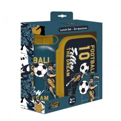 ΣΕΤ ΦΑΓΗΤΟΥ MUST TEAM FOOTBALL ΦΑΓΗΤΟΔΟΧΕΙΟ 800ML-ΠΑΓΟΥΡΙ ΑΛΟΥΜΙΝΙΟΥ 500ML