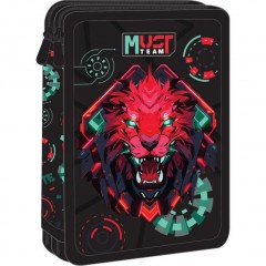 Σχολική Κασετίνα Διπλή Γεμάτη Must Team Lion Byte