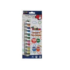 ΤΕΜΠΕΡΑ 7,5ml 12ΧΡΩΜΑΤΑ  LITTLIES