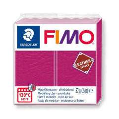 STAEDTLER ΠΗΛΟΣ FIMO 8010-229  LEATHER EFFECT BERRY  57gr