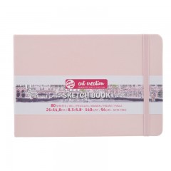 ΜΠΛΟΚ ΣΧΕΔΙΟΥ ΠΛΑΓΙΟ  PINK 15X21 80Φ  140GR SKETCH BOOK ART CREATION (ΣΥΣ-5ΤΕΜ)