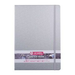 ΜΠΛΟΚ ΣΧΕΔΙΟΥ SHINY SILVER 21Χ30 80Φ 140GR ΔΕΜΕΝΟ ΜΕ ΛΑΣΤΙΧΟ SKETCH BOOK ART CREATION