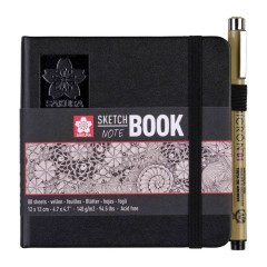ΜΠΛΟΚ ΣΧΕΔΙΟΥ 12Χ12 80φ 140gr ΛΕΥΚΑ ΦΥΛΛΑ ΘΗΚΗ ΣΤΟ ΠΛΑΙ ΓΙΑ ΣΤΥΛΟ SKETCH BOOK SAKURA