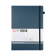 ΜΠΛΟΚ SAKURA 21X30 CM SQUARED NOTEBOOK  DEEP INDIGO