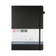 ΜΠΛΟΚ SAKURA 21X30CM  SQUARED NOTEBOOK  BLACK