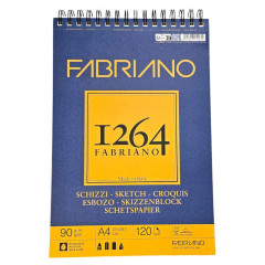 ΜΠΛΟΚ ΣΠΙΡΑΛ A4 F-1264 90GR  SKETCH 120Φ FABRIANO