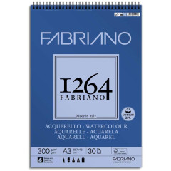 ΜΠΛΟΚ ΣΠΙΡΑΛ Α5 F-1264 300GR ΑΚΟΥΑΡΕΛΑΣ 25% ΒΑΜΒΑΚΙ 20Φ FABRIANO