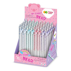 ΣΤΥΛΟ ΣΒΗΝΟΜΕΝΟ GEL PEN PASTEL BEARS  0,5MM ΜΠΛΕ ΧΡΩΜΑΤΟΣ HAPPY COLOR   (ΣΥΣΚ-36ΤΕΜ) 015668