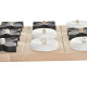 ΠΑΙΧΝΙΔΙ ΕΠΙΤΡΑΠΕΖΙΟ ΤΡΙΛΙΖΑ  MDF 23X23X3,4 3 IN RAY WHITE