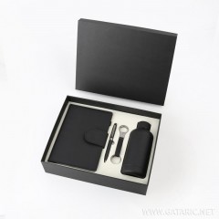 ΣΕΤ ΣΤΥΛΟ ΔΩΡΟΥ ΜΑΤ ΣΕ ΘΗΚΗ ΜΑΥΡΟ  ΜΕ ΣΗΜΕΙΩΜΑΤΑΡΙΟ ΜΠΡΕΛΟΚ ΘΕΡΜΟ 350ML