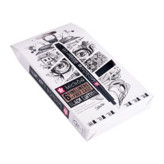 ΜΑΡΚΑΔΟΡΟΣ SAKURA PIGMA MICRON BLACK EDITION FREE CASE SET 6 (005-01-02-03-05-08)