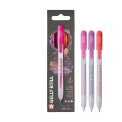 ΜΑΡΚΑΔΟΡΟΙ GELLY ROLL RETRO METALLIC  SET 3 (Red-Pink-Purple)