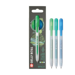 ΜΑΡΚΑΔΟΡΟΙ GELLY ROLL RETRO METALLIC  SET 3 (Emerald-Green-Blue)