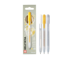 ΜΑΡΚΑΔΟΡΟΙ GELLY ROLL SOECIAL MIX  SET 3A (Silver-Gold-White)