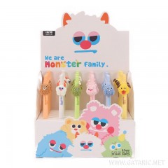 ΣΤΥΛΟ ΔΙΑΡΚΕΙΑΣ GEL 0.5  MONSTER FAMILY  (ΣΥΣK-36ΤΕΜ)