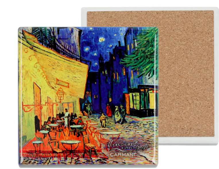 ΚΕΡΑΜΙΚΟ ΣΟΥΒΕΡ, ΤΕΤΡΑΓΩΝΟ - V. van Gogh, Cafe Terrace at Night (CARMANI)