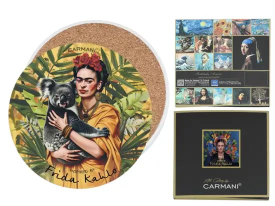 ΚΕΡΑΜΙΚΟ ΣΟΥΒΕΡ ΣΤΡΟΓΓΥΛΟ - Εμπνευσμένο από τους πίνακες της F. Kahlo