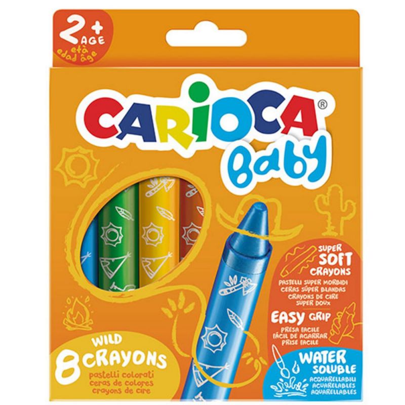 ΚΗΡΟΜΠΟΓΙΕΣ CARIOCA BABY JUMBO 8 χρωμ.(ΣΥΣΚ-6ΤΕΜ)