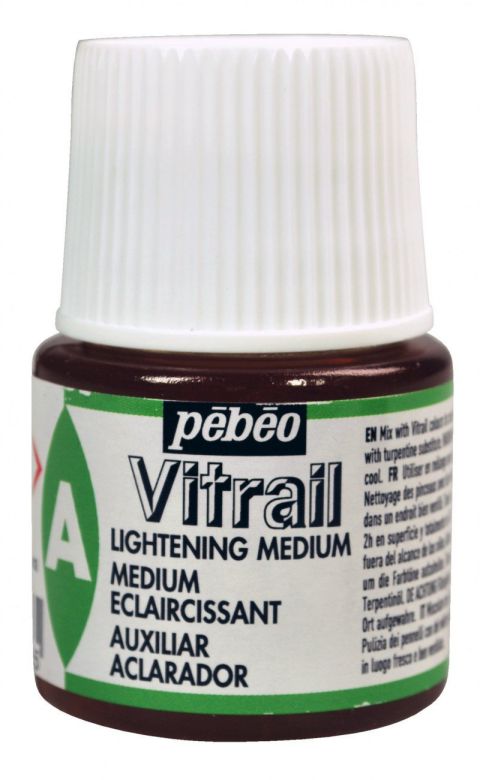 ΑΡΑΙΩΤΙΚΟ ΓΙΑ ΧΡΩΜΑΤΑ ΣΜΑΛΤΟΥ 45ML PEBEO VITRAIL LIGHTENING MEDIUM