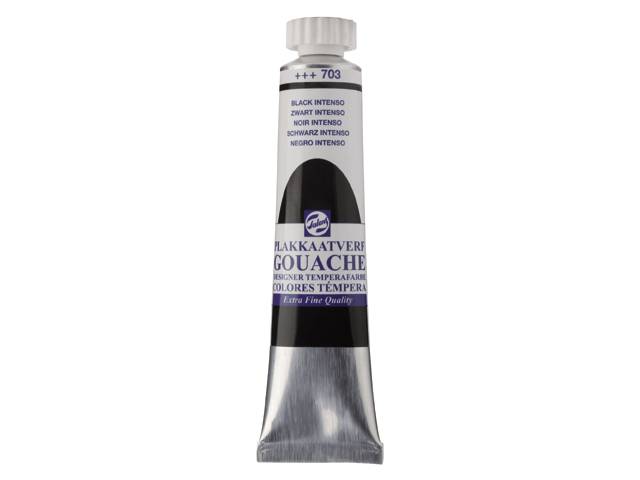GOUACHE ΤΕΜΠΕΡΑ 20ML 703 BLACK INTENSO ROYAL TALENS (ΣΥΣ-3ΤΕΜ)