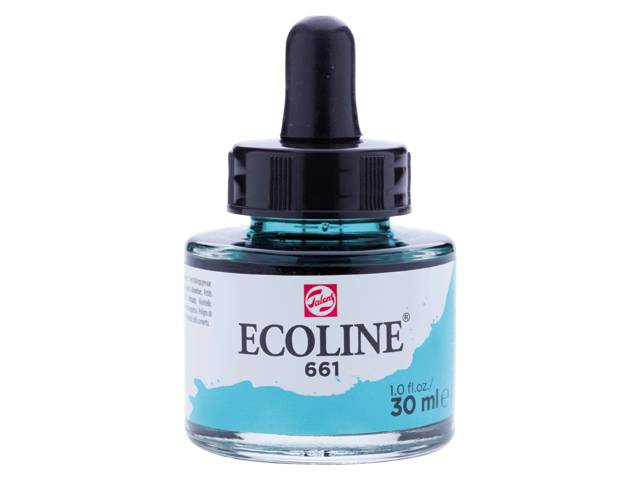 ECOLINE ROYAL TALENS 30ML 661 TURQUOISE GREEN (ΣΥΣ-3TEM)