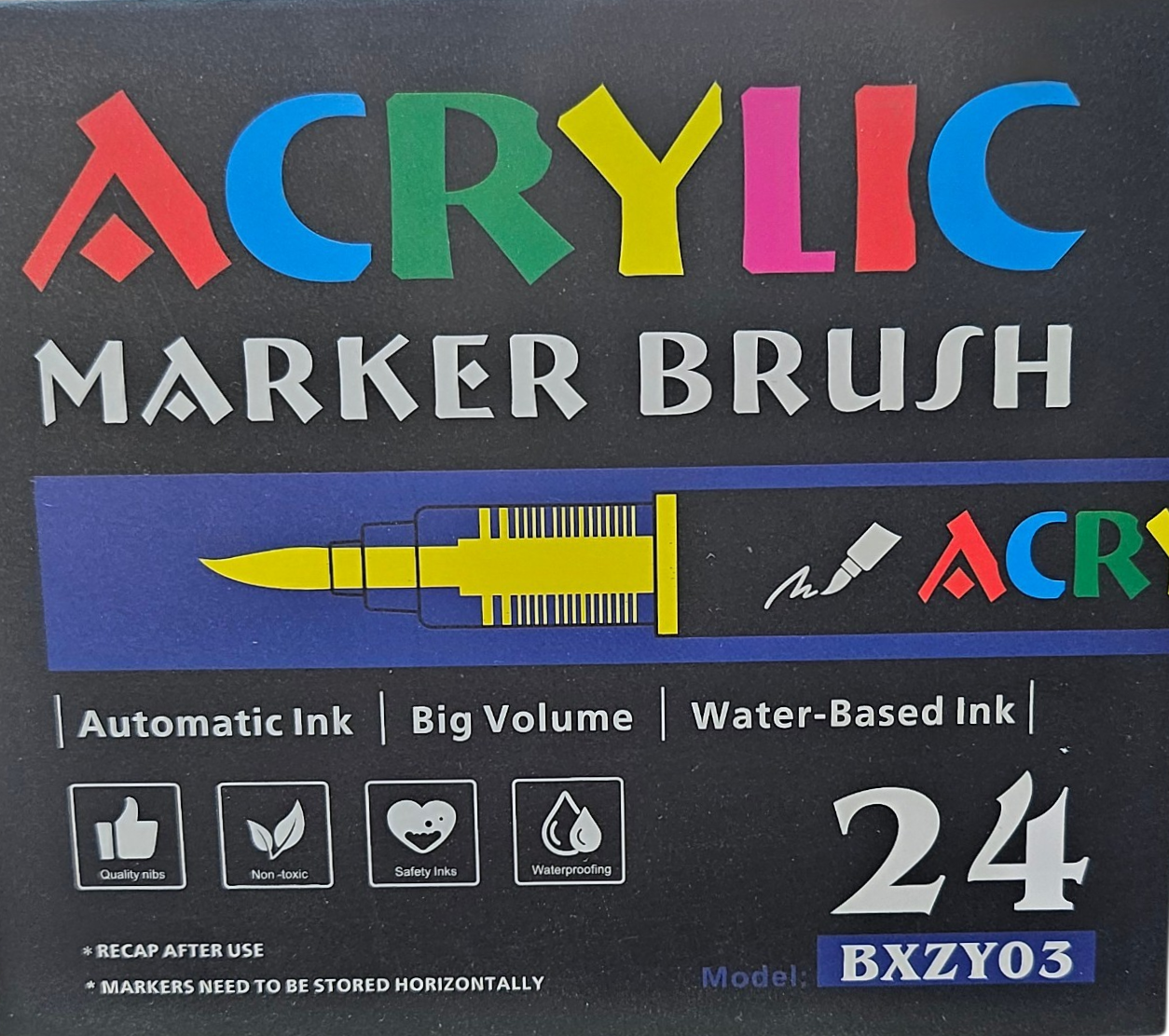 ΜΑΡΚΑΔΟΡΟΙ ΑΚΡΥΛΙΚΟΙ ΣΕΤ 24 ΤΕΜΑΧΙΑ