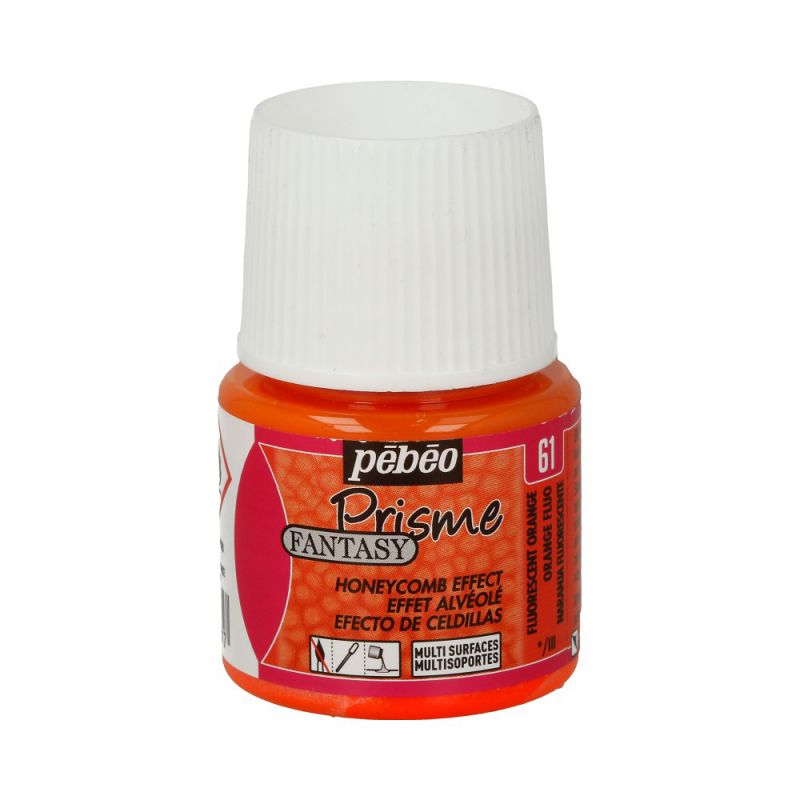 ΣΜΑΛΤΟ (ENAMEL) FLUORESCENT ORANGE FANTASY PRISME 45ML PEBEO