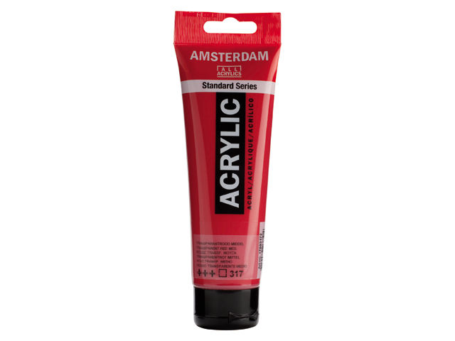 ΑΚΡΥΛΙΚΟ AMSTERDAM 120ML No 317 TRANSP.RED.MD