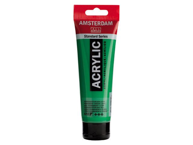 ΑΚΡΥΛΙΚΟ AMSTERDAM 120ML No 618 PERM. GREEN LT