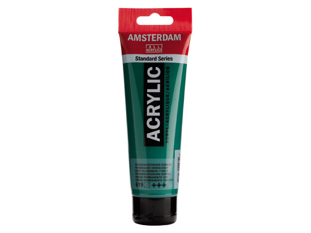 ΑΚΡΥΛΙΚΟ AMSTERDAM 120ML No 619 PERM. GREEN DP