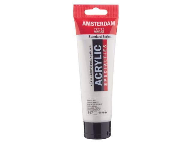ΑΚΡΥΛΙΚΟ ΜΕΤΑΛΛΙΚΟ 120ML No 817 PEARL WHITE AMSTERDAM
