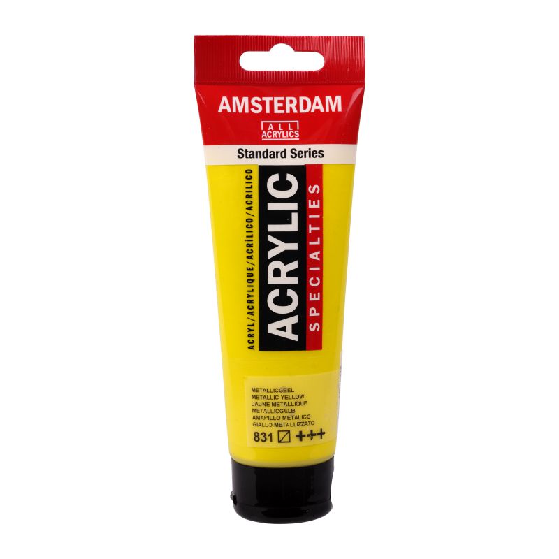 ΑΚΡΥΛΙΚΟ ΜΕΤΑΛΛΙΚΟ 120ML No 831 YELLOW AMSTERRDAM