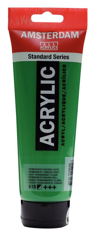 ΑΚΡΥΛΙΚΟ AMSTERDAM 250 ML NO618 PERMANENT GREEN LIGHT (ΣΥΣ-3ΤΕΜ)