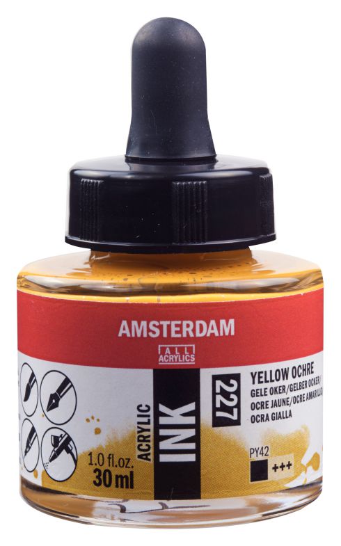 ΜΕΛΑΝΙ INK AMSTERDAM 227 30ML YELLOW OCHRE (ΣΥΣ-3TEM)