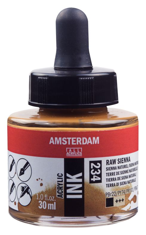 ΜΕΛΑΝΙ INK AMSTERDAM 234 30ML RAW SIENNA (ΣΥΣ-3TEM)